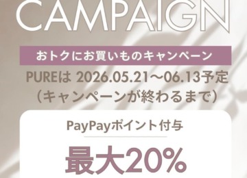 【PayPayおトクにお買い物キャンペーン＊最大20%】